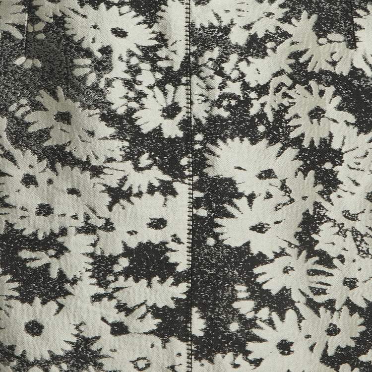 Pre Owned Stella McCartney Black/White Jacquard Skirt S