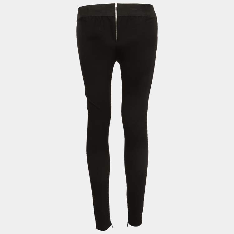 Pre Owned Stella McCartney Black Knit Skinny Pants XXS