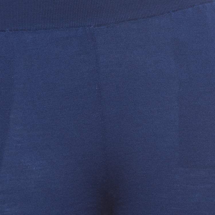 Pre Owned Stella McCartney Blue Wool Elasticated Waist Joggers S