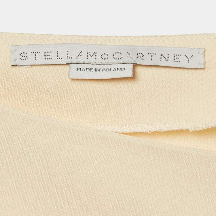 Pre Owned Stella McCartney Beige Crepe Dolman Sleeve Top M