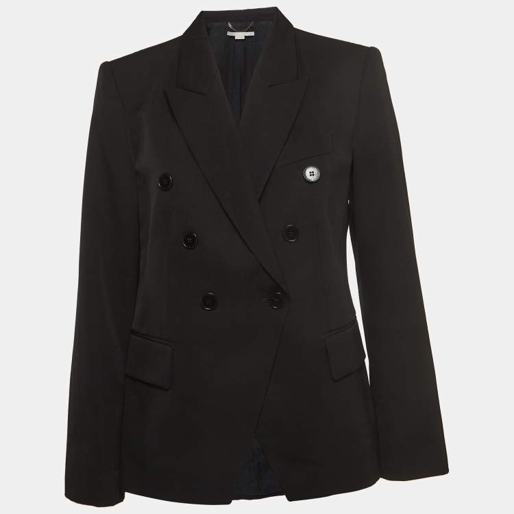 Pre Owned Stella McCartney Black Wool Double Breasted Blazer M