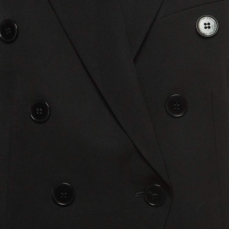 Pre Owned Stella McCartney Black Wool Double Breasted Blazer M