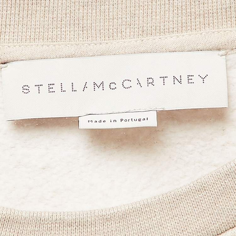 Pre Owned Stella McCartney Light Pink Unicorn Printed Cotton and Wool Sweatshirt L