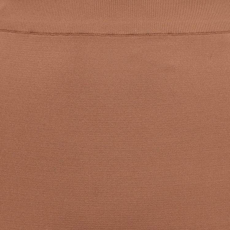 Pre Owned Stella McCartney Dark Beige Knit Pencil Skirt S
