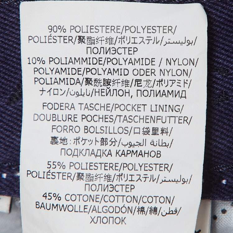 Pre Owned Stella McCartney Blue Denim Logo Tape Detail Skinny Jeans S Waist 24"