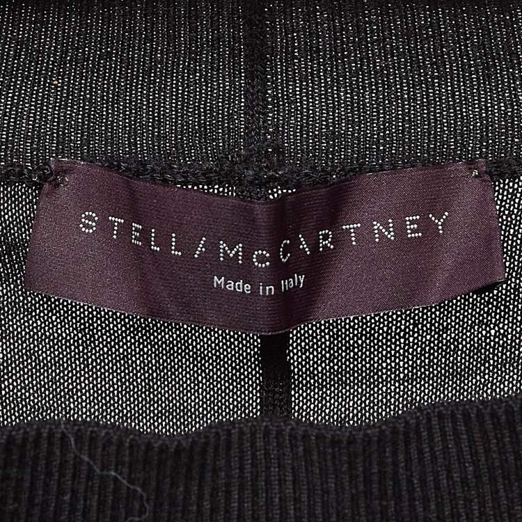 Pre Owned Stella McCartney Black Stretch Knit Joggers M
