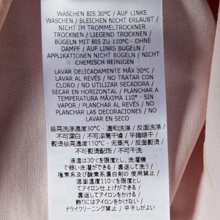Pre Owned Stella McCartney Pink Graphic Print Cotton Crew Neck  T-Shirt S