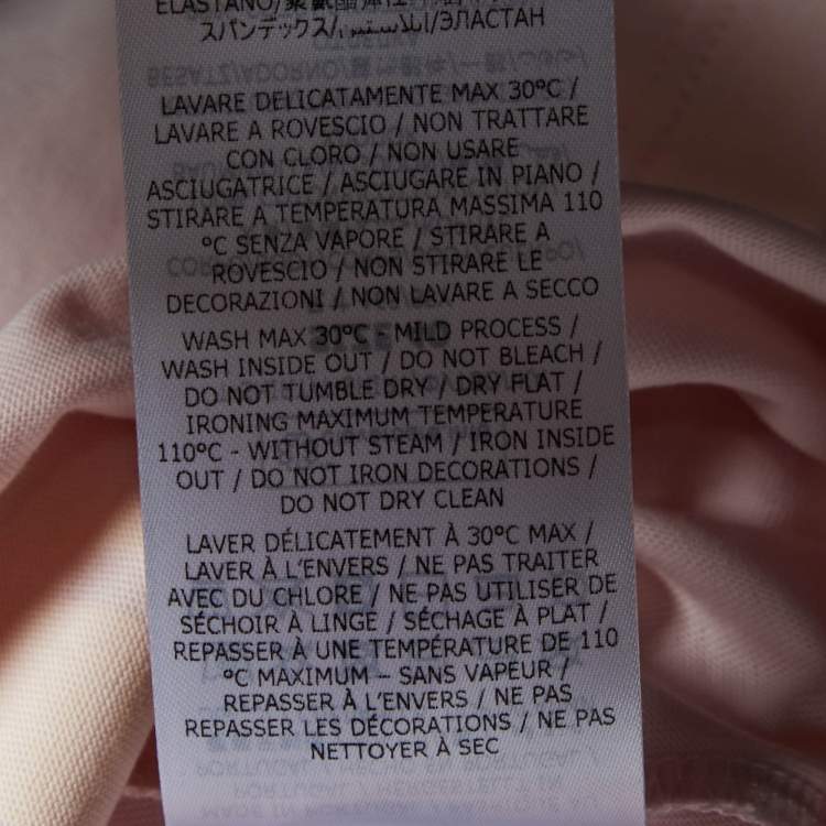 Pre Owned Stella McCartney Pink Graphic Print Cotton Crew Neck  T-Shirt S