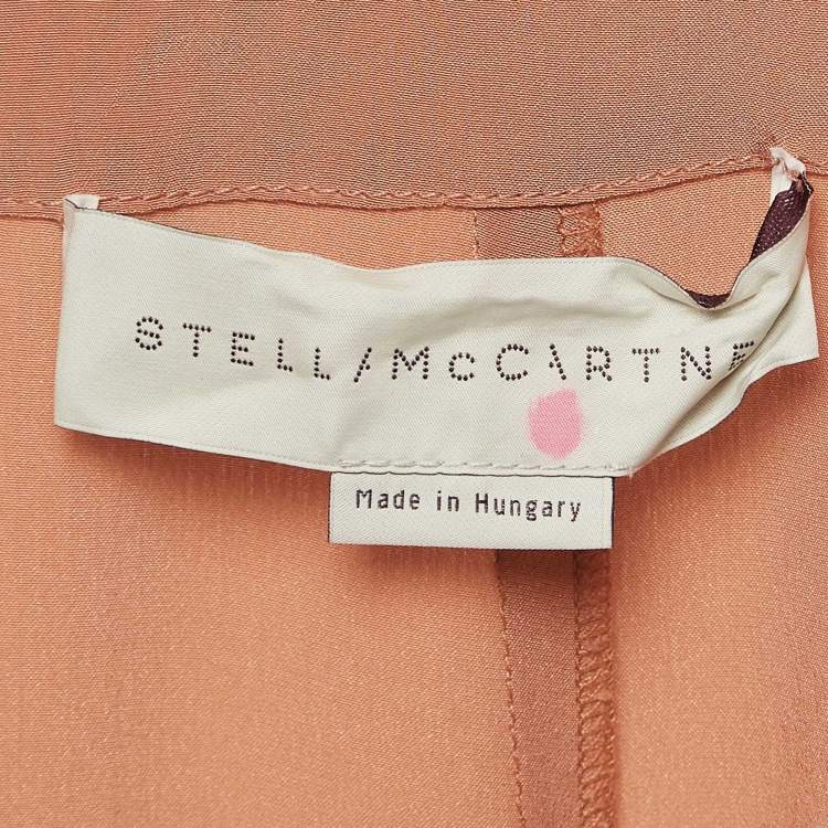 Pre Owned Stella McCartney Light Orange Shift Dress M