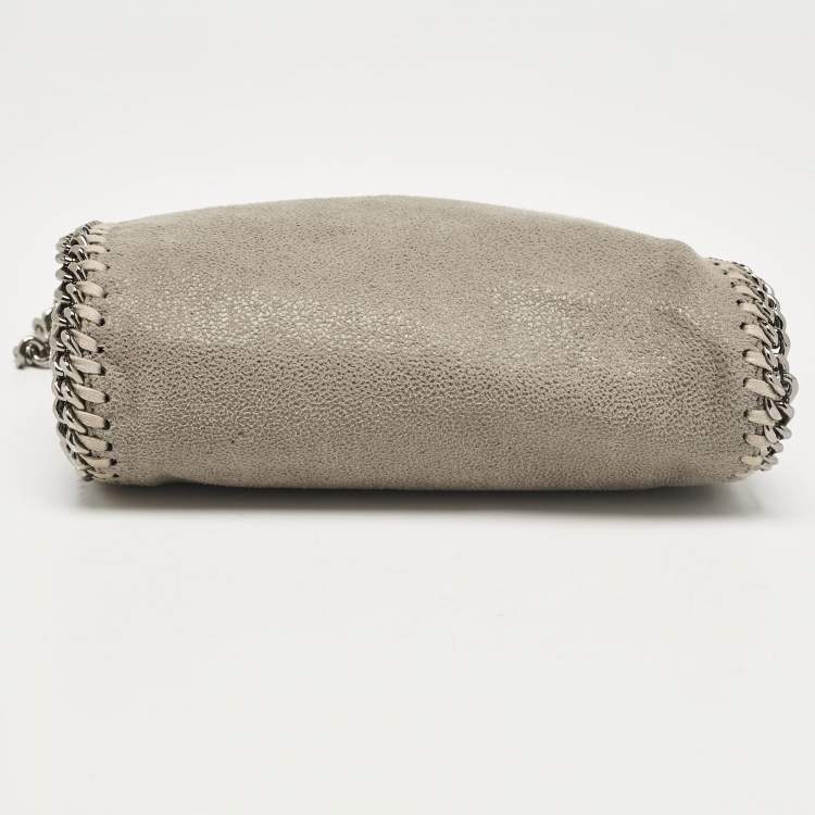 Pre Owned Stella McCartney Grey Faux Suede Tiny Falabella Tote