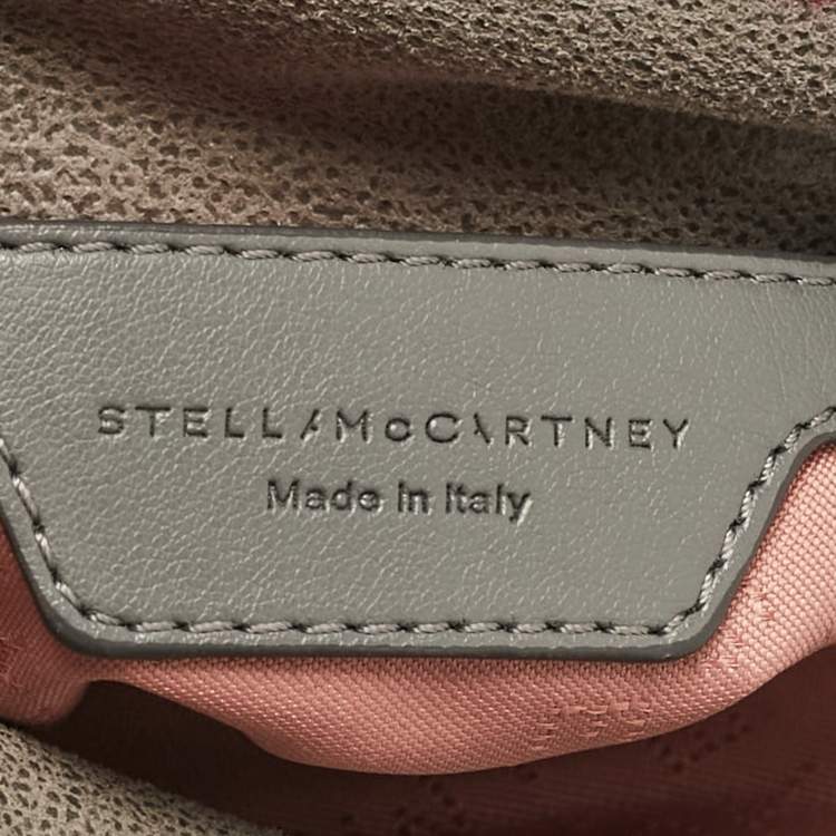 Pre Owned Stella McCartney Grey Faux Suede Tiny Falabella Tote