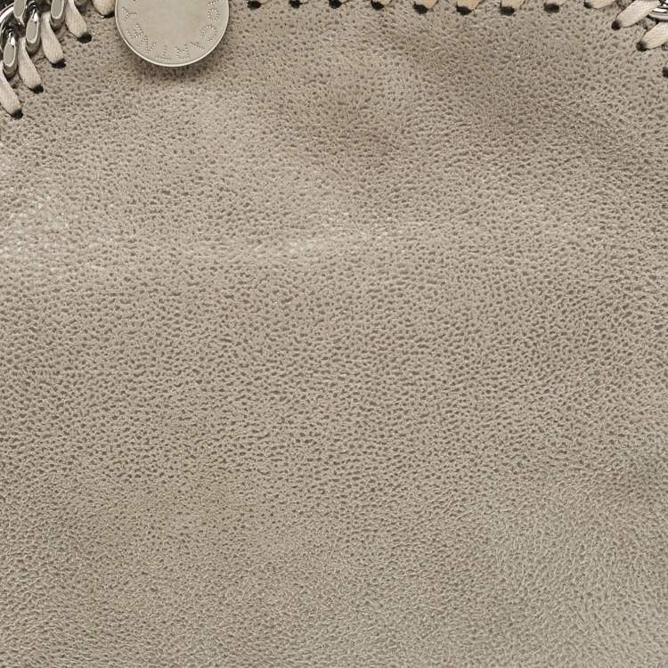 Pre Owned Stella McCartney Grey Faux Suede Tiny Falabella Tote