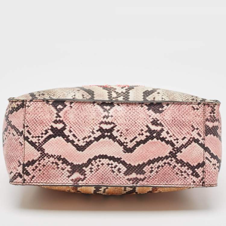مملوكة مسبقًا Stella McCartney Multicolor Faux Snakeskin Embossed Leather Logo Tote