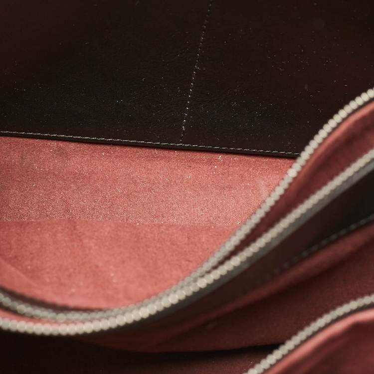 Pre Owned Stella McCartney Black Faux Leather Falabella Box Satchel