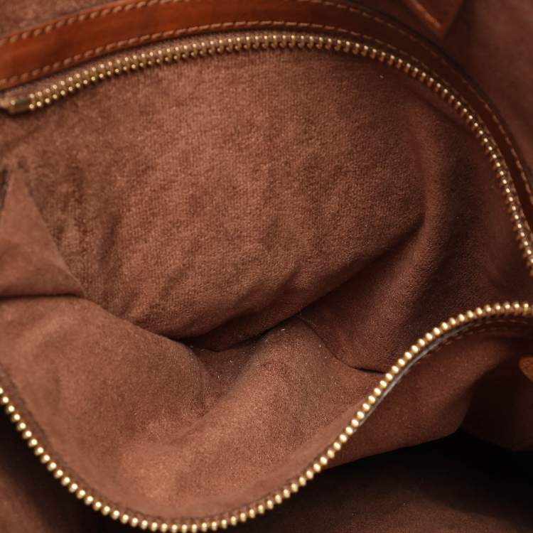Pre Owned Stella McCartney Brown Woven Faux Leather Falabella Tote