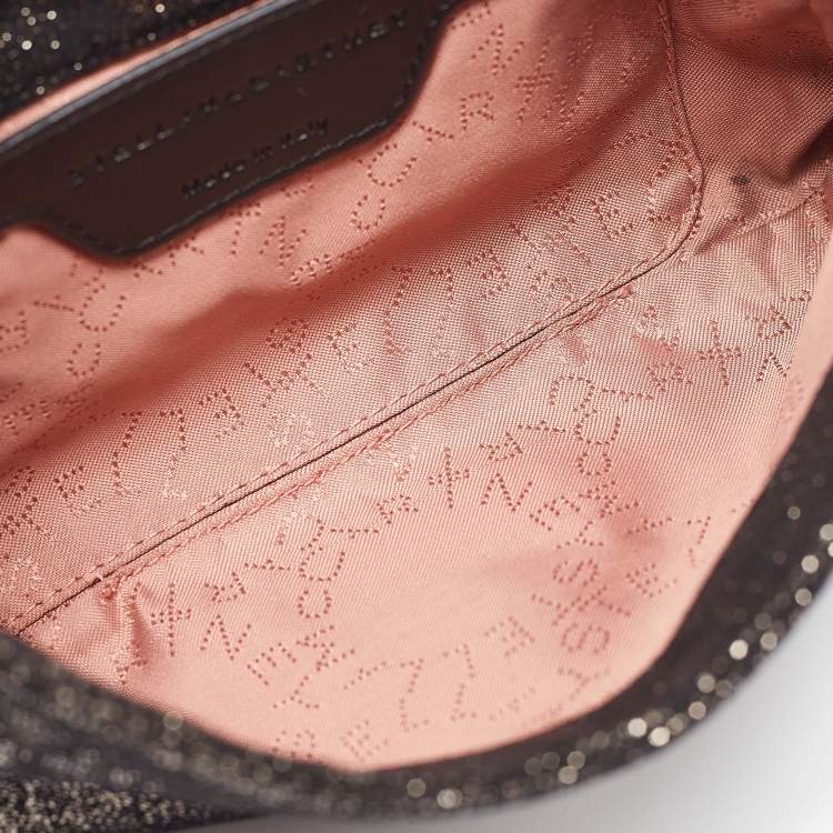 Pre Owned Stella McCartney Metallic Faux Leather Falabella Crossbody Bag