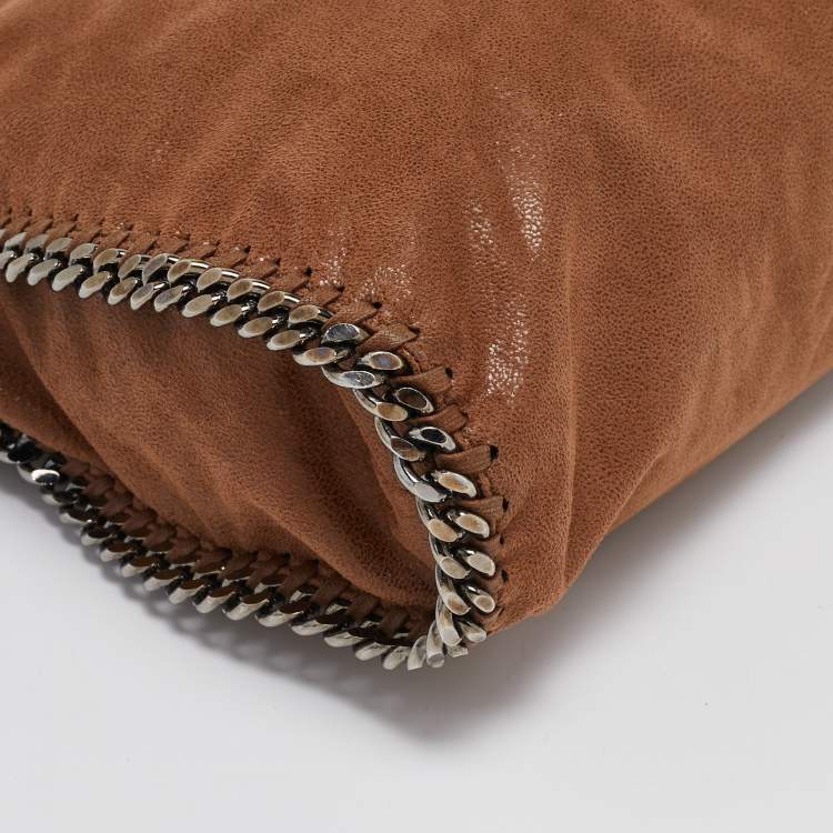 Pre Owned Stella McCartney Brown Faux Suede Small Falabella Tote