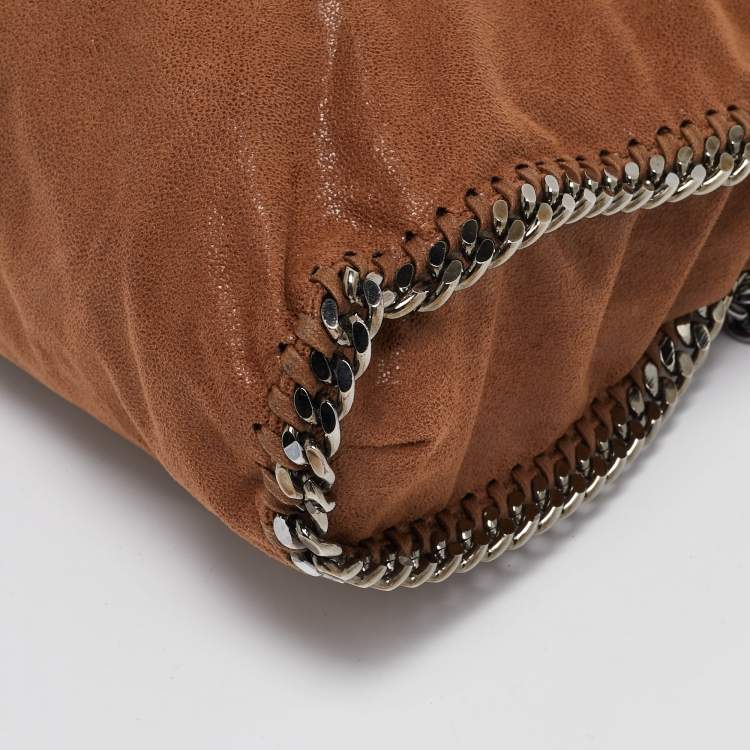 Pre Owned Stella McCartney Brown Faux Suede Small Falabella Tote