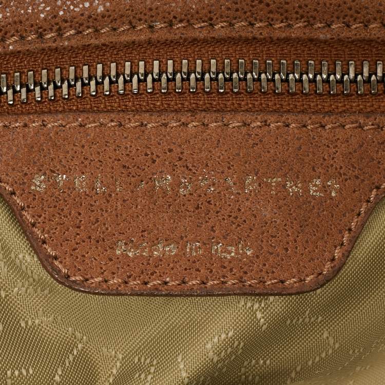 Pre Owned Stella McCartney Brown Faux Suede Small Falabella Tote