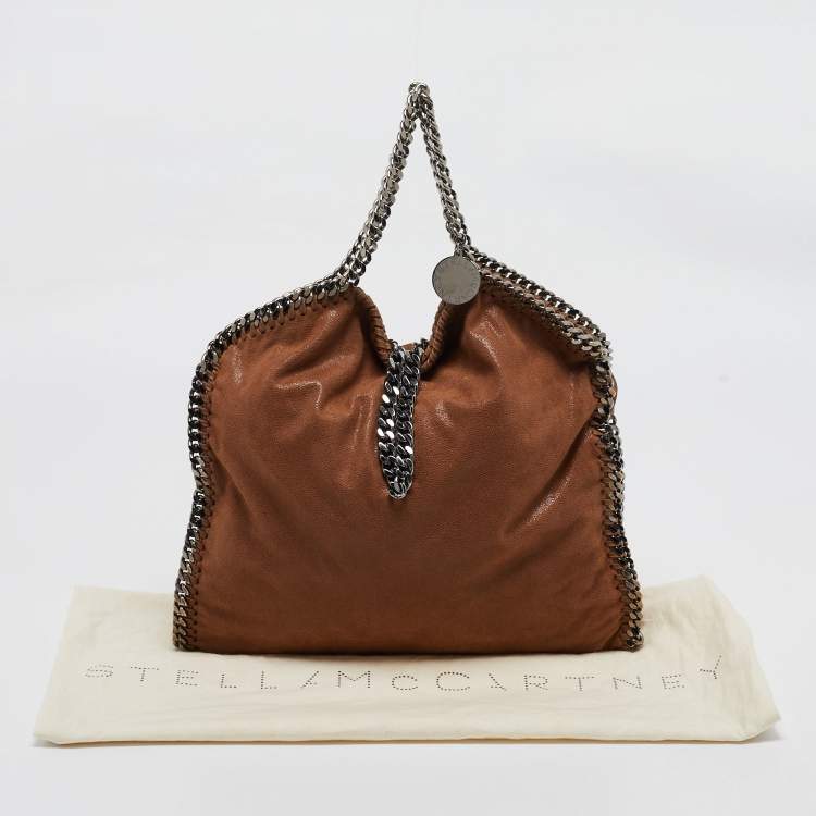 Pre Owned Stella McCartney Brown Faux Suede Small Falabella Tote