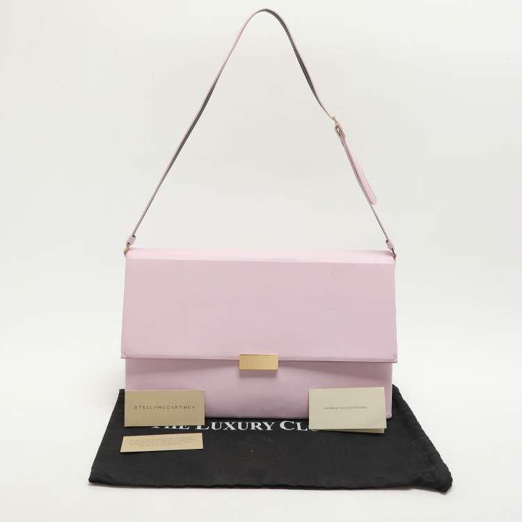 Pre Owned Stella McCartney Pink Faux Leather Beckett Shoulder Bag