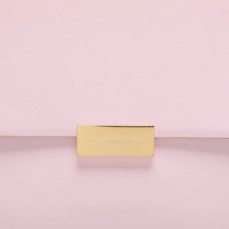 Pre Owned Stella McCartney Pink Faux Leather Beckett Shoulder Bag