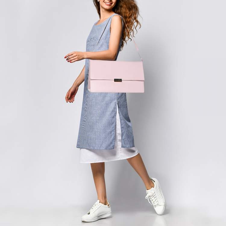 Pre Owned Stella McCartney Pink Faux Leather Beckett Shoulder Bag
