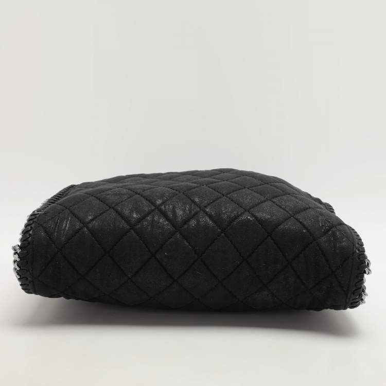 Pre Owned Stella McCartney Black Fabric Small Falabella Tote