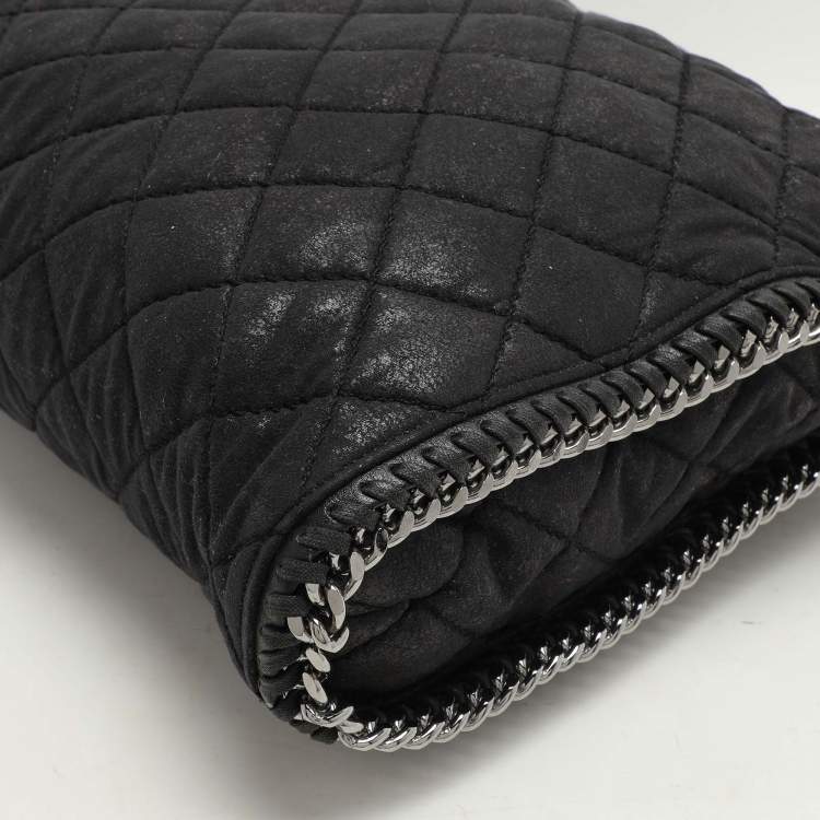 Pre Owned Stella McCartney Black Fabric Small Falabella Tote