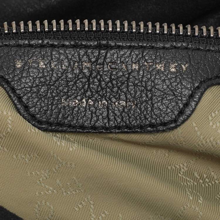 Pre Owned Stella McCartney Black Fabric Small Falabella Tote
