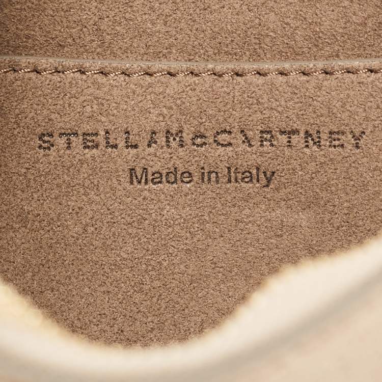 Pre Owned Stella McCartney Beige Faux Suede Mini Falabella Shoulder Bag