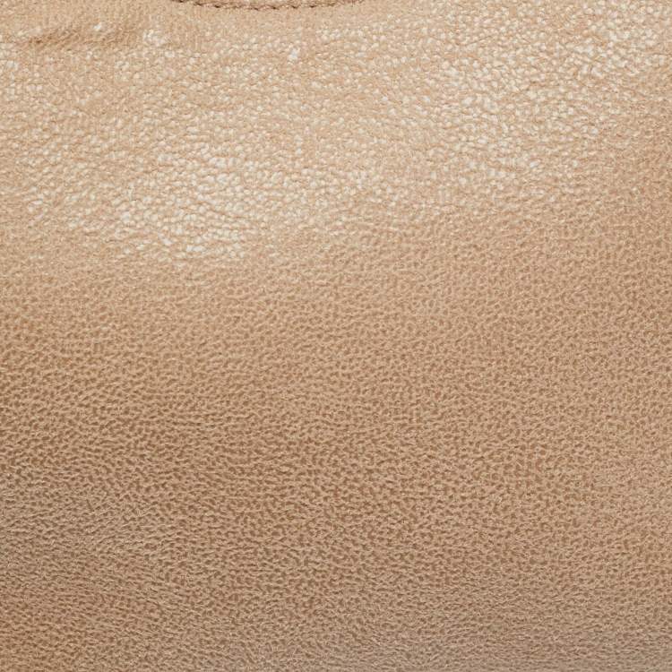 Pre Owned Stella McCartney Beige Faux Suede Mini Falabella Shoulder Bag