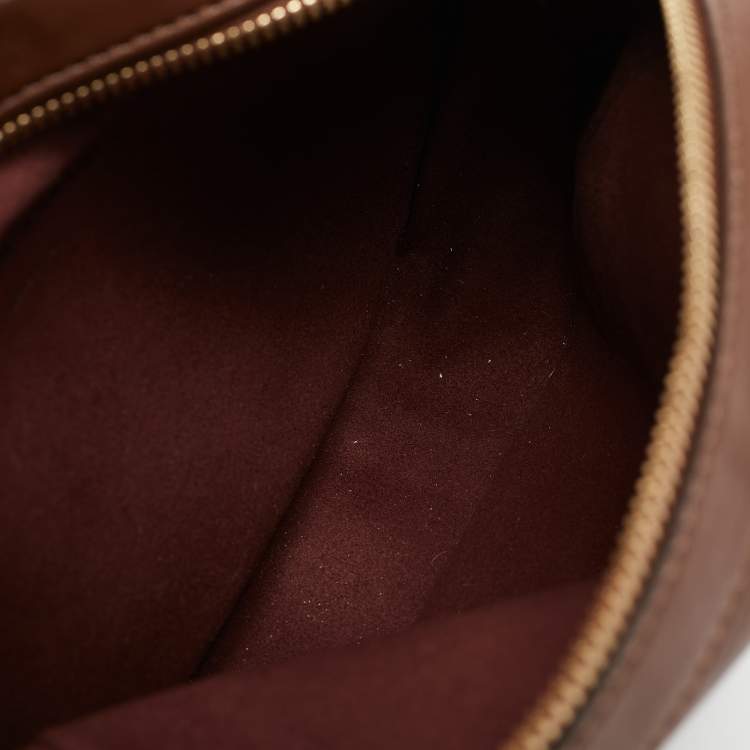Pre Owned Stella McCartney Brown Faux Leather Small Logo Camera Crossbody Bag