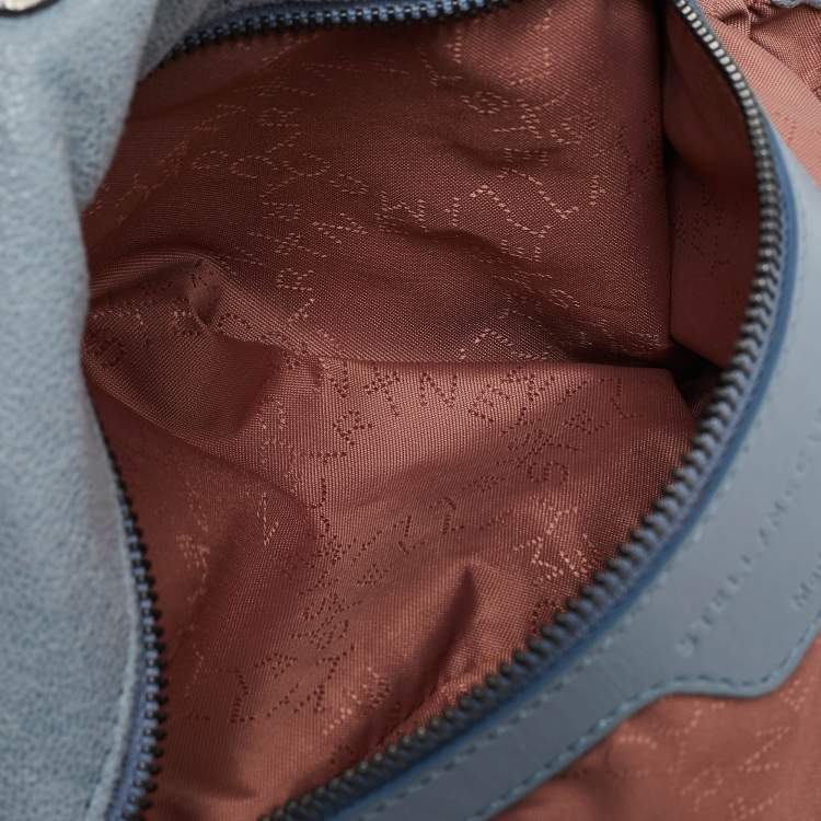 Pre Owned Stella McCartney Light Blue Faux Suede Small Falabella Tote