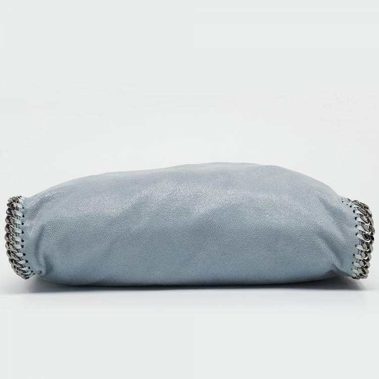 Pre Owned Stella McCartney Light Blue Faux Suede Small Falabella Tote