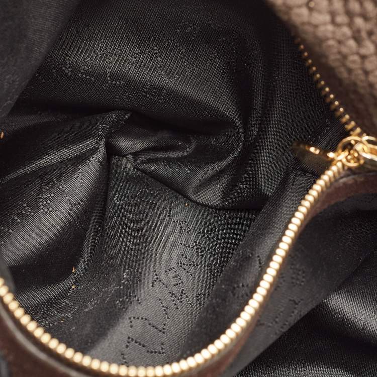 Pre Owned Stella McCartney Brown Python Print Velvet Small Falabella Tote