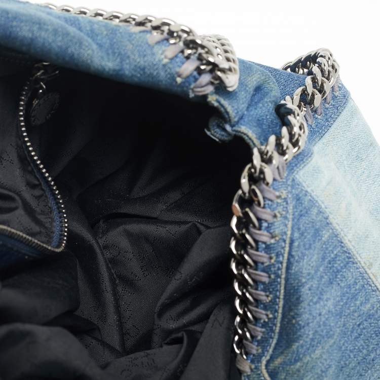 Pre Owned Stella McCartney Blue Denim Small Falabella Tote