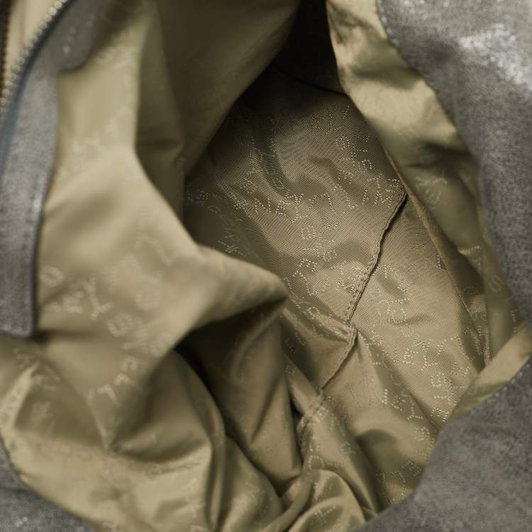 Pre Owned Stella McCartney Grey Faux Suede Large Falabella Tote