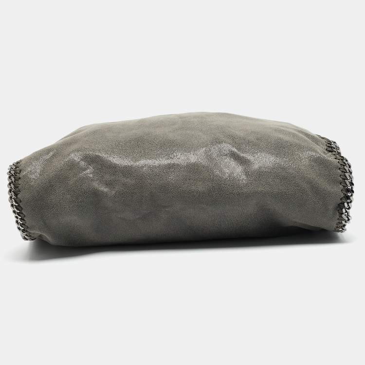 Pre Owned Stella McCartney Grey Faux Suede Large Falabella Tote