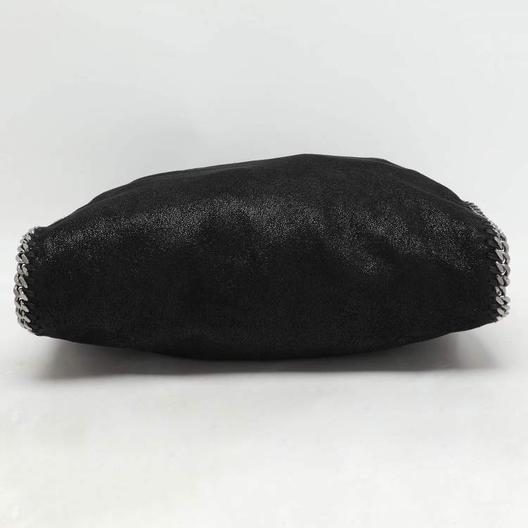 Pre Owned Stella McCartney Black Faux Suede Small Falabella Tote