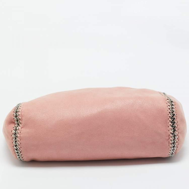 Pre Owned Stella McCartney Pink/Beige Faux Suede Reversible Falabella Shopper Tote