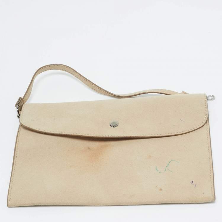 Pre Owned Stella McCartney Pink/Beige Faux Suede Reversible Falabella Shopper Tote