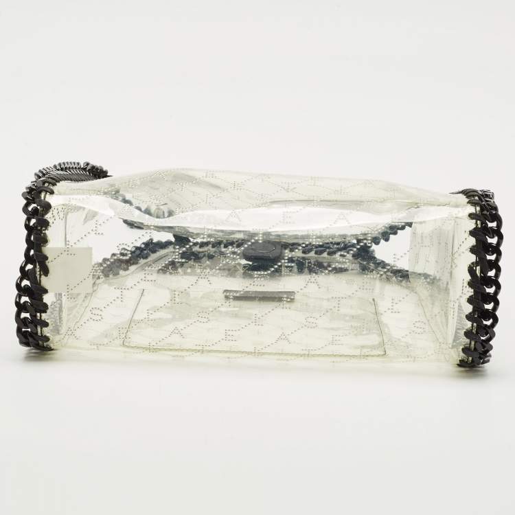 Pre Owned Stella McCartney Clear PVC Logo Falabella Tote