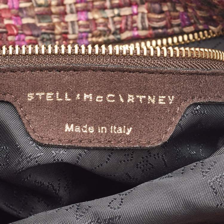 Pre Owned Stella McCartney Multicolor Woven Tweed Small Falabella Tote