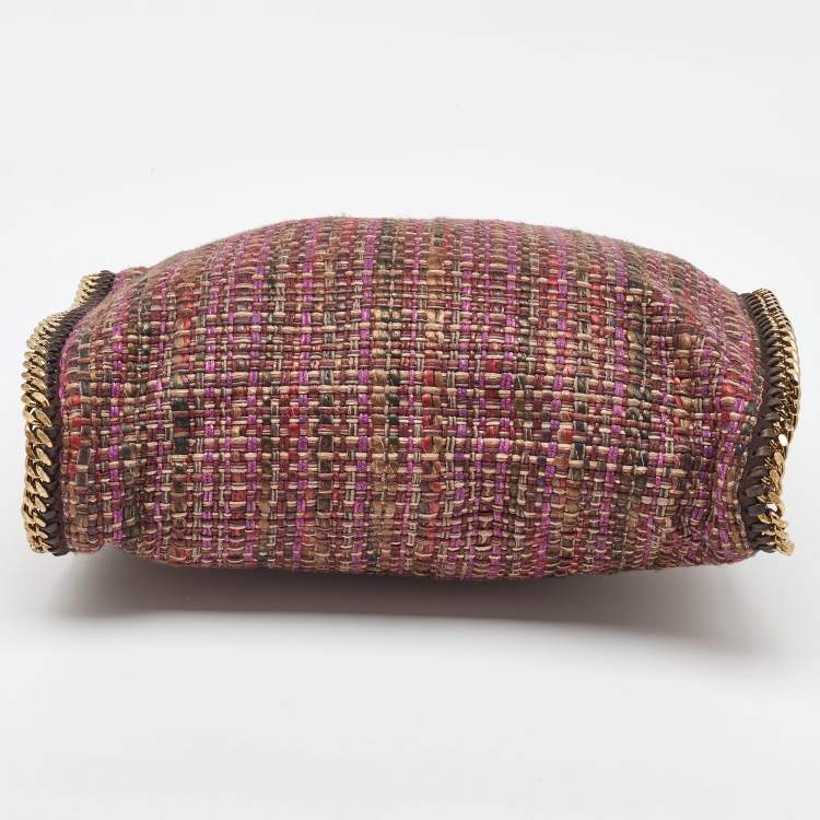 Pre Owned Stella McCartney Multicolor Woven Tweed Small Falabella Tote