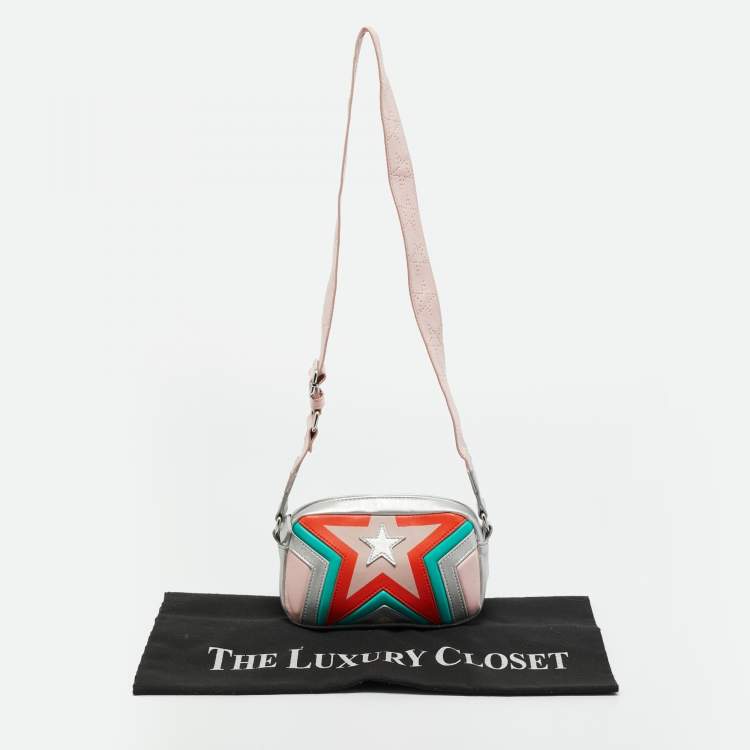 Pre Owned Stella McCartney Multicolor Faux Leather Star Crossbody Bag