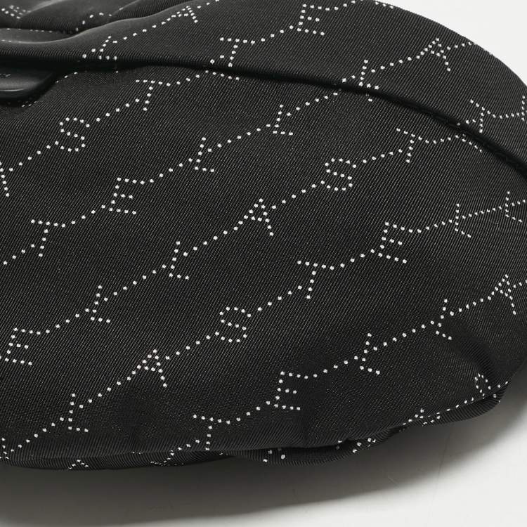 Pre Owned Stella McCartney Black Monogram Nylon Bum Belt Bag