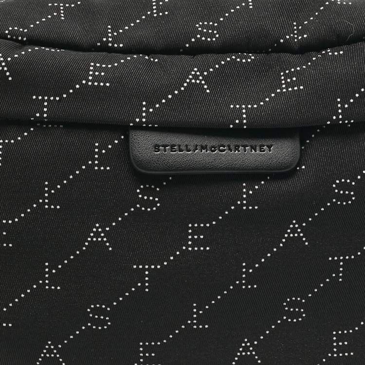 Pre Owned Stella McCartney Black Monogram Nylon Bum Belt Bag