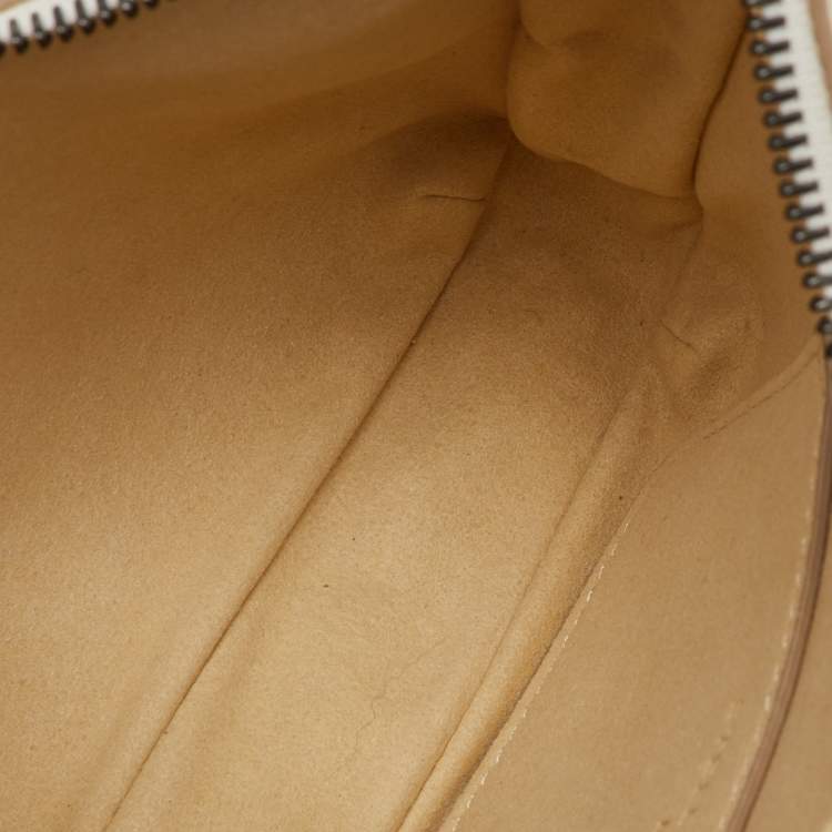 Pre Owned Stella McCartney Off White Faux Suede Mini Falabella Shoulder Bag