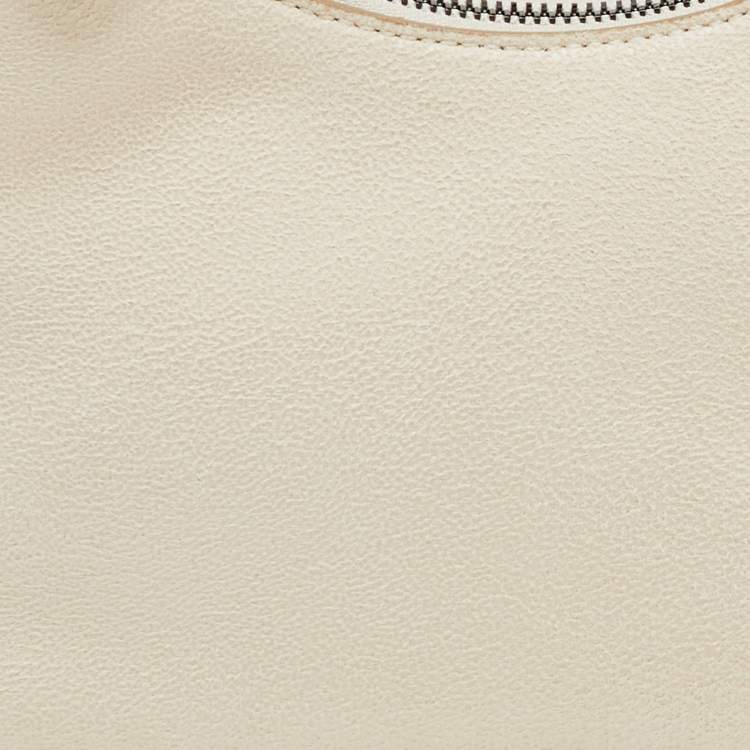 Pre Owned Stella McCartney Off White Faux Suede Mini Falabella Shoulder Bag